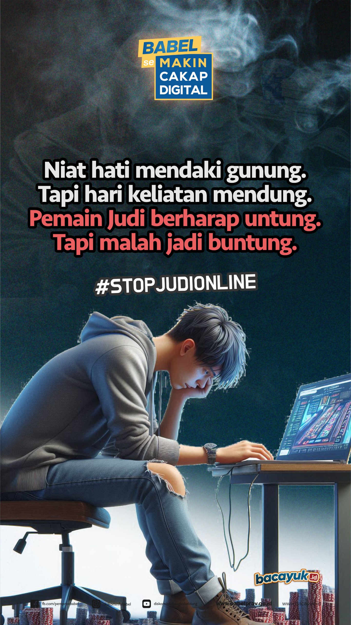 Poster Pantun Judi Online